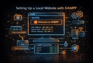 راه اندازی وب سایت در سیستم لوکال با xampp