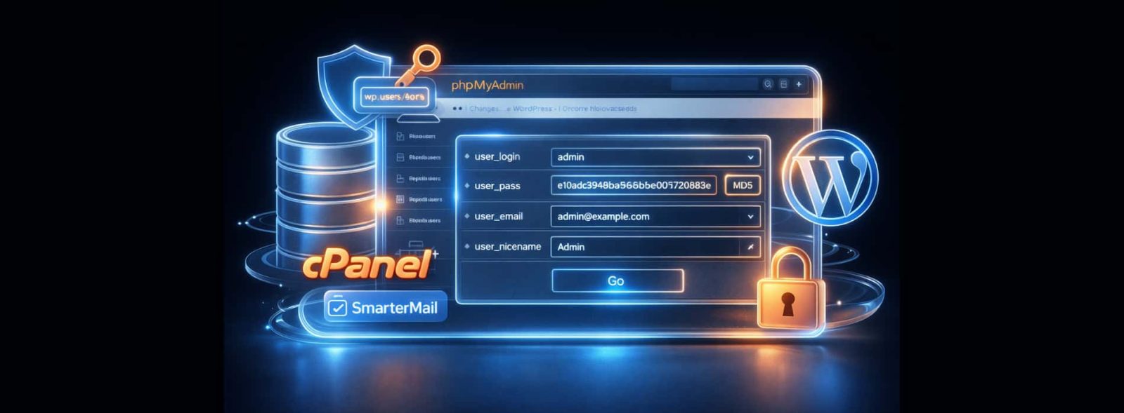 آموزش تغییر رمزعبور و نام کاربری وردپرس از طریق دیتابیس هاست