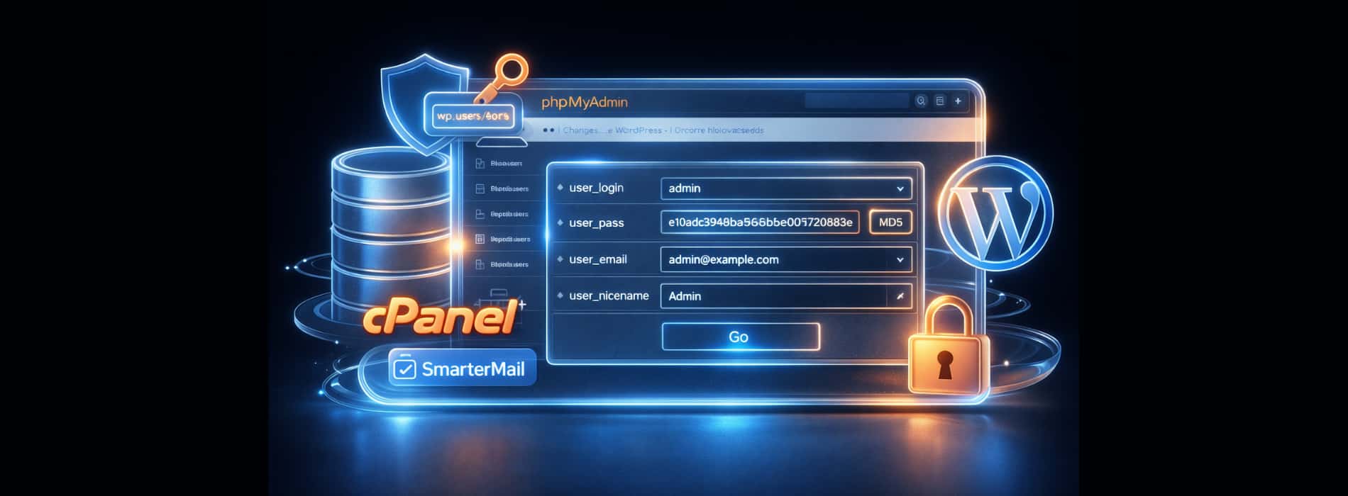 آموزش تغییر رمزعبور و نام کاربری وردپرس از طریق دیتابیس هاست