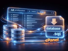 ایمپورت اطلاعات در دیتابیس هاست سی پنل از طریق ابزار phpmyadmin