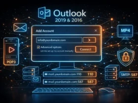 چگونه می توان تنظیم ایمیل اکانت در Outlook 2019 و 2016 انجام داد