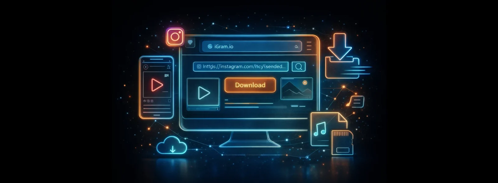 آموزش دانلود فیلم و عکس از اینستاگرام در اندروید