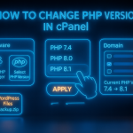 تغییر نسخه php در سی پنل