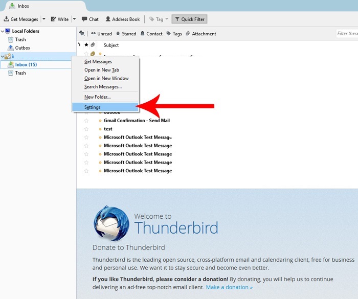 مراحل اتصال ایمیل هاست سی پنل به Mozilla Thunderbird​​ 12