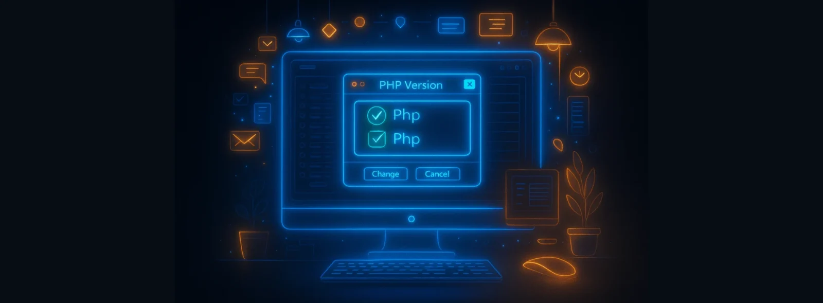 تغییر ورژن php