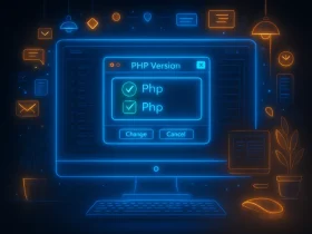 تغییر ورژن php