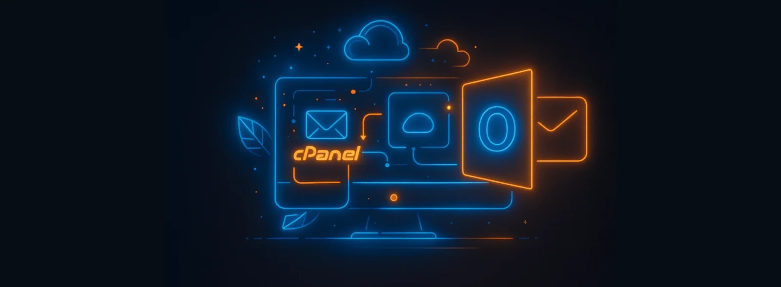 نحوه اتصال ایمیل هاست سی پنل به outlook