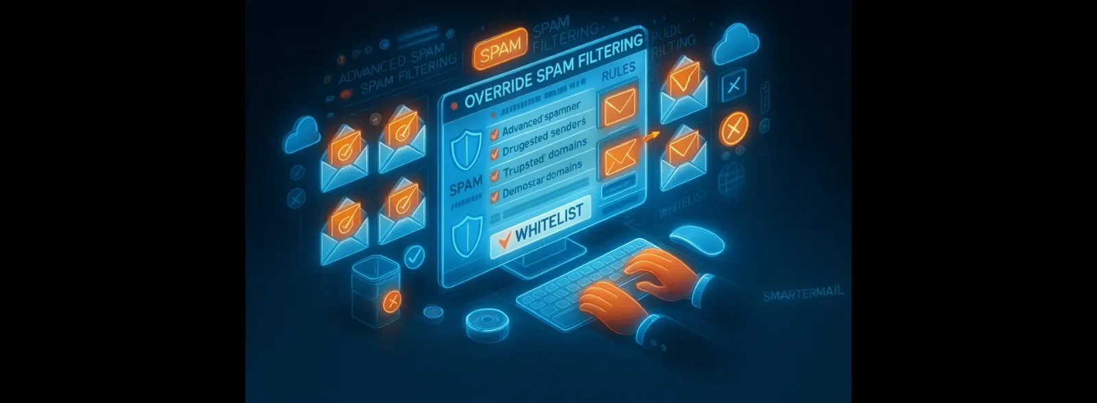 آموزش لغو فیلتر اسپم ایمیل در SmarterMail