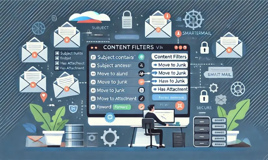 راهنمای تنظیم و مدیریت فیلتر محتوا در SmarterMail​