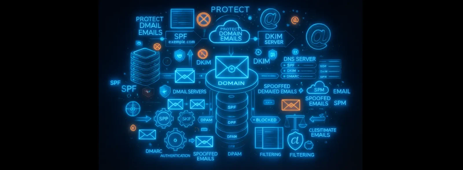 راهنمای جامع محافظت از ایمیل‌های دامنه