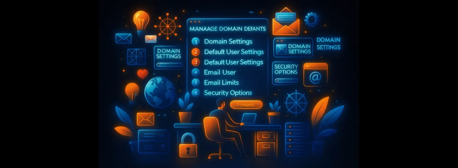 مدیریت دامنه های پیش فرض در اسمارترمیل