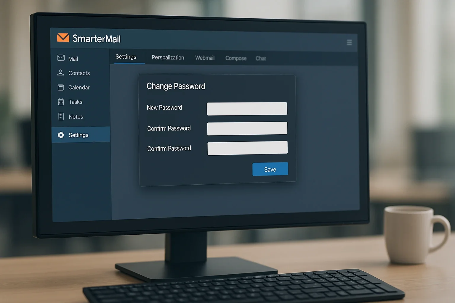آموزش تغییر پسورد اکانت ایمیل در هاست اختصاصی SmarterMail