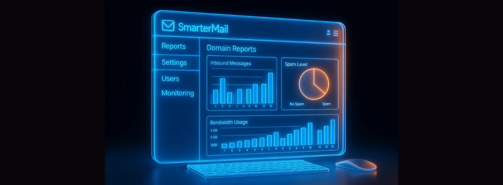 ریز مصرف ایمیل‌ها در SmarterMail