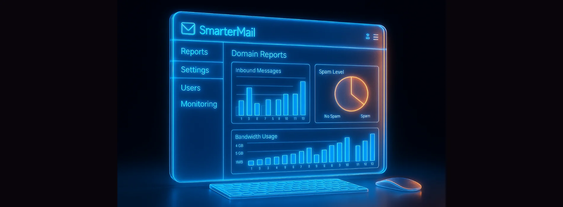 ریز مصرف ایمیل‌ها در SmarterMail