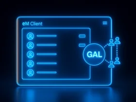 همگام‌سازی Global Address List (GAL) با eM Client